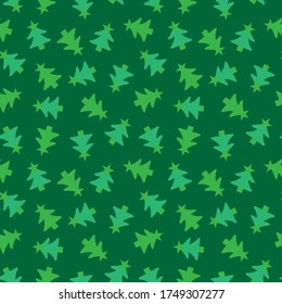 Christmas Green Holiday seamless pattern background for website graphics, fashion textiles