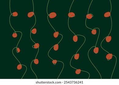 christmas green and red background. new year concept
