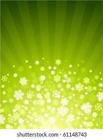 Christmas green vector background