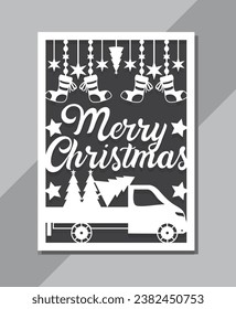 Christmas Greenting cards Template design