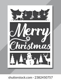 Christmas Greenting cards Template design