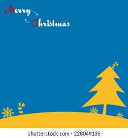 Christmas Greeting and Background, Merry Christmas, vector illustration 