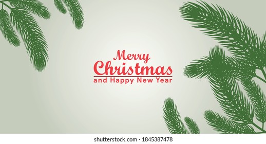 fondo de bienvenida navideño con árbol de navidad