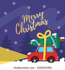 Christmas greeting card.