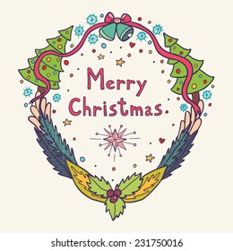 Christmas greeting card.