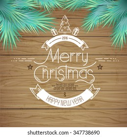 Tarjeta de felicitación de Navidad. 
