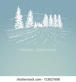 Tarjeta de felicitación de Navidad.