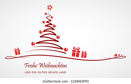 Christmas Greeting Card - Abstract Christmas Tree
