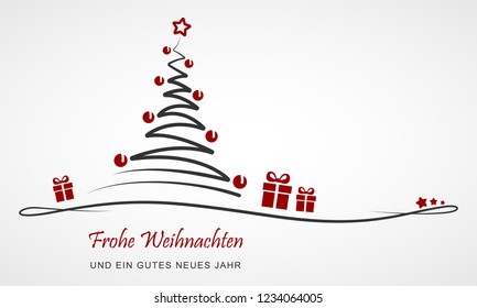 Christmas Greeting Card - Abstract Christmas Tree