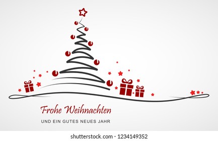 Christmas Greeting Card - Abstract Christmas Tree