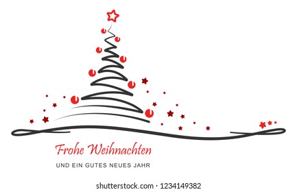 Christmas Greeting Card - Abstract Christmas Tree