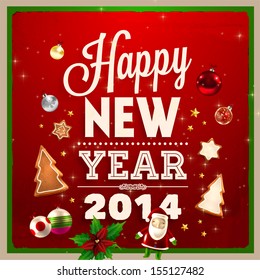 Christmas Greeting Card. Abstract Xmas Background for holiday banner design.