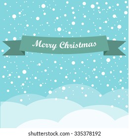 Christmas greeting card and background
