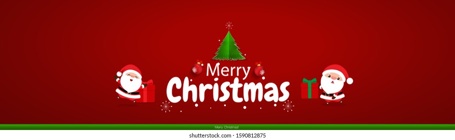 Christmas Greeting Card. Christmas Background with Merry Christmas lettering, vector illustration.
