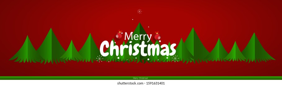 Christmas Greeting Card. Christmas Background with Merry Christmas lettering, vector illustration.