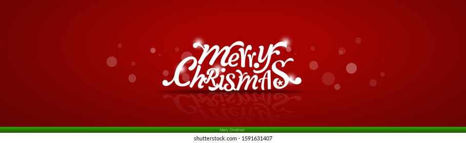 Christmas Greeting Card. Christmas Background with Merry Christmas lettering, vector illustration.