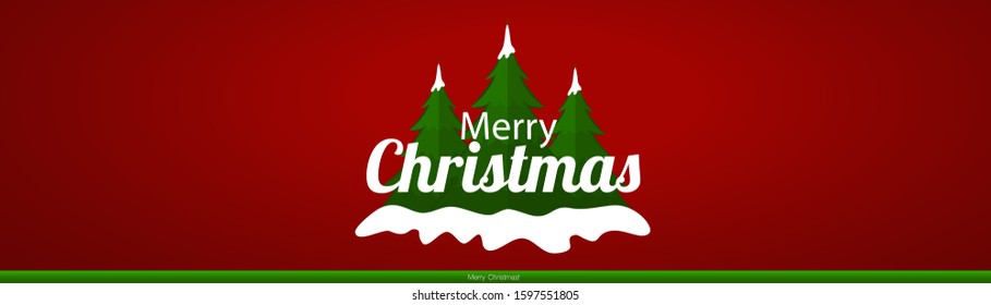 Christmas Greeting Card. Christmas Background with Merry Christmas lettering, vector illustration.