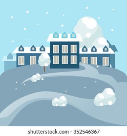 Christmas greeting card background poster. Vector illustration.