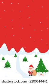 Tarjeta de felicitación navideña y fondo.Ilustración vectorial