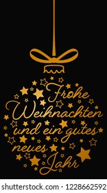 Christmas greeting card - bauble decoration (Merry Christmas)