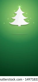 Christmas greeting card with blank space for your text / Christmas tree greeting card / Christmas