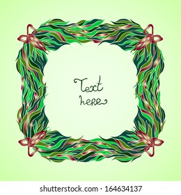 Christmas greeting card. Can be used as invitation or some text.