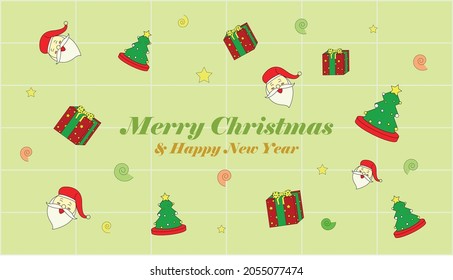 Christmas greeting card, can be used for banner, card print, background or etc. You can scale it to any size without loss of resolution.