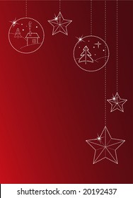 Christmas greeting card with copyspace