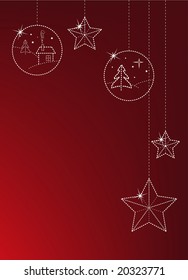 Christmas greeting card with copyspace