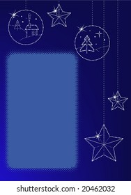 Christmas greeting card with copyspace
