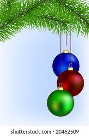 Christmas greeting card with copyspace