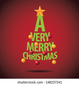 Christmas Greeting Card design. EPS 10 vector, grouped for easy editing. No open shapes or paths.