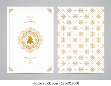 Christmas greeting card design. Poster, page, banner, brochure, template. Vector illustration.