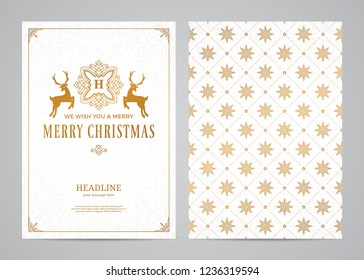 Christmas greeting card design. Poster, page, banner, brochure, template. Vector illustration.