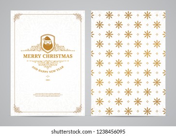 Christmas greeting card design. Poster, page, banner, brochure, template. Vector illustration.