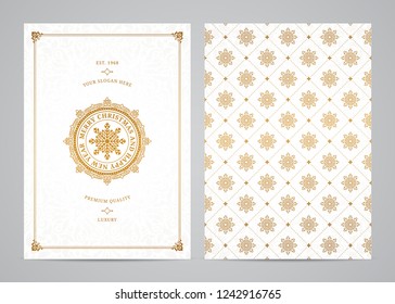 Christmas greeting card design. Poster, page, banner, brochure, template. Vector illustration.