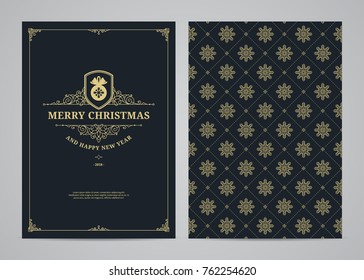 Christmas greeting card design. Poster, page, banner, brochure, template. Vector illustration.