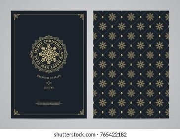 Christmas greeting card design. Poster, page, banner, brochure, template. Vector illustration.