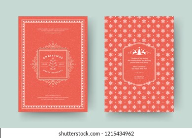Christmas greeting card design template. Vector illustration. Christmas greeting card design template. Vector illustration.