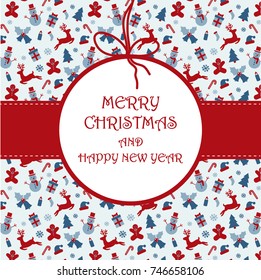 christmas greeting card design template