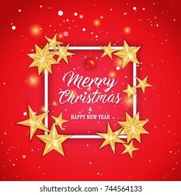 Christmas greeting card with  Christmas Elements.