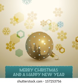 Christmas greeting card, eps10 vector