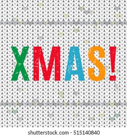 Christmas greeting card. flat vector illustration. easy to use