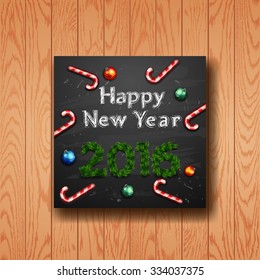 Christmas greeting card . Happy new year. Xmas vector background 
