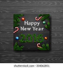 Christmas greeting card . Happy new year. Xmas vector background 