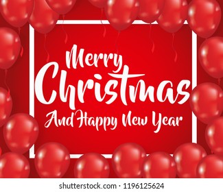 Christmas greeting card, holiday design elements for decorations, invitation, cards