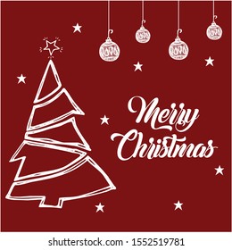Christmas greeting card for holiday design