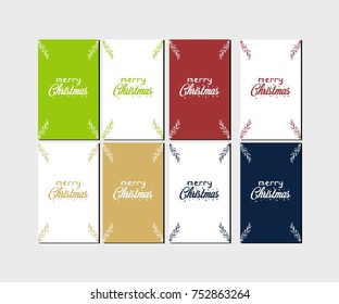 Christmas greeting card - holidays on a winter snow 