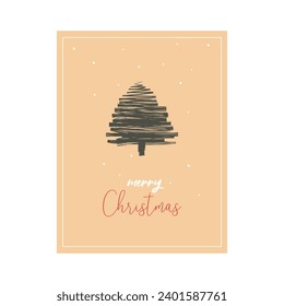 Christmas Greeting Card Icon Vector Design.