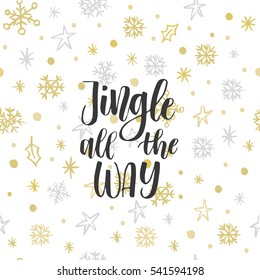 Christmas greeting card, lettering and calligraphy, modern brush lettering, hand drawn design elements, gifts, wallpapers, on vintage background
